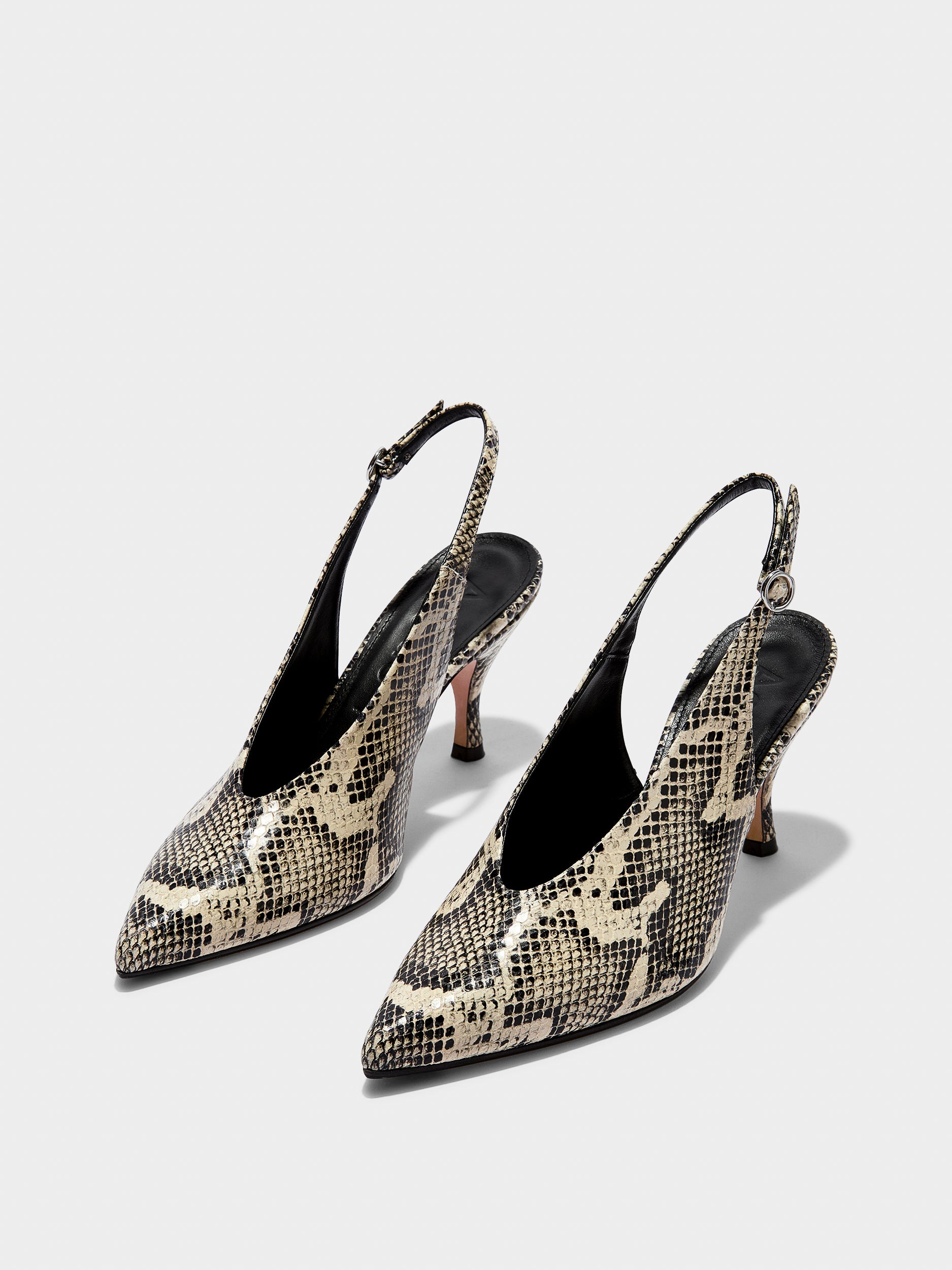 Carla Snake Print Pumps - Image 3