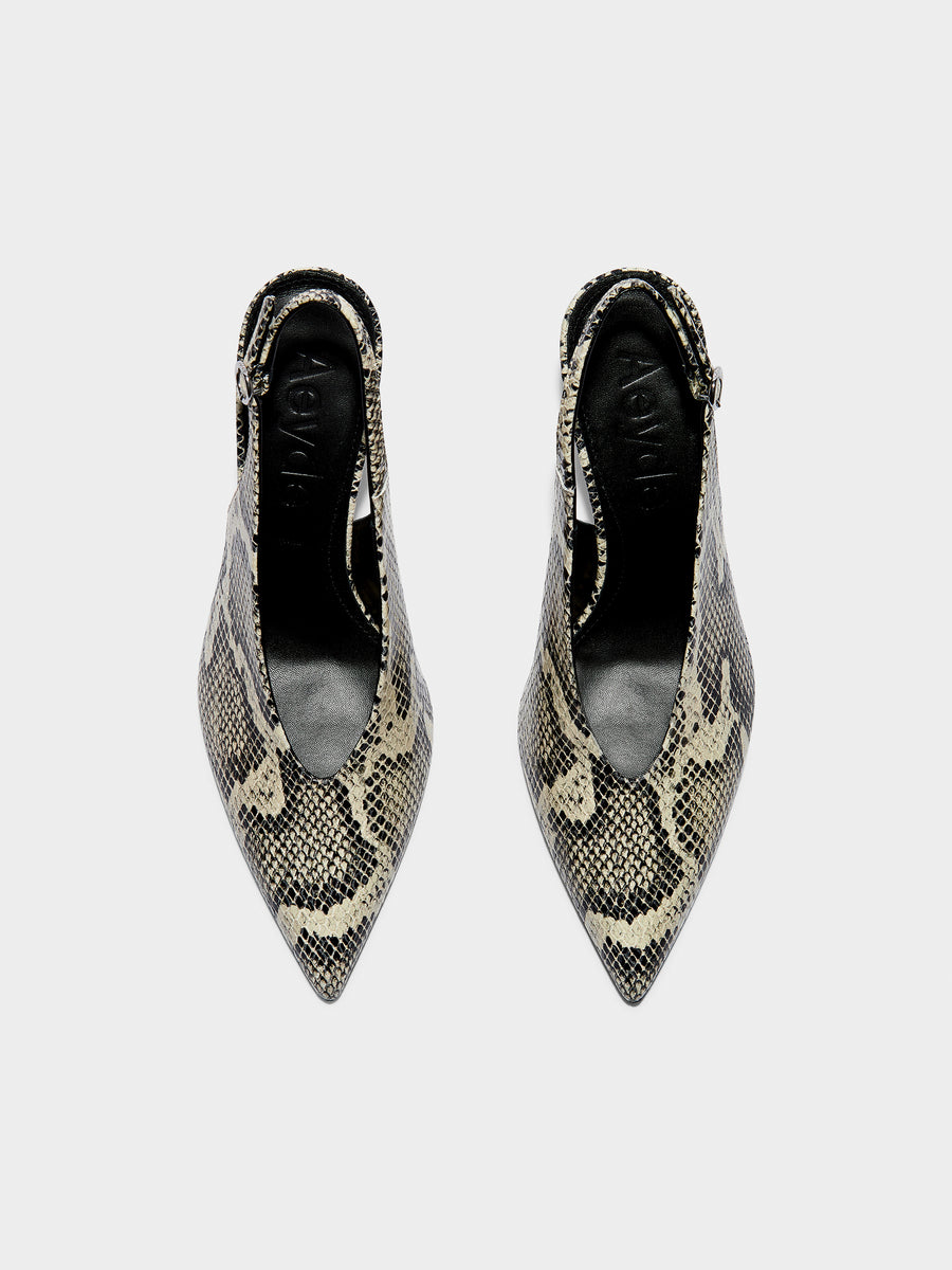 Carla Snake Print Pumps