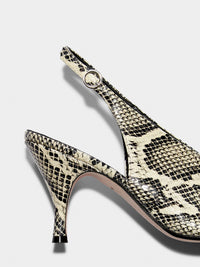 Carla Snake Print Pumps