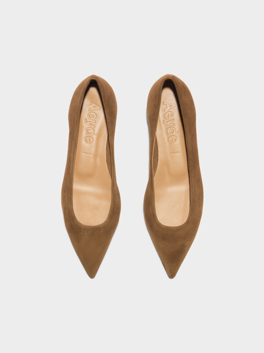 Cassy Pointed-Toe Suede Flats