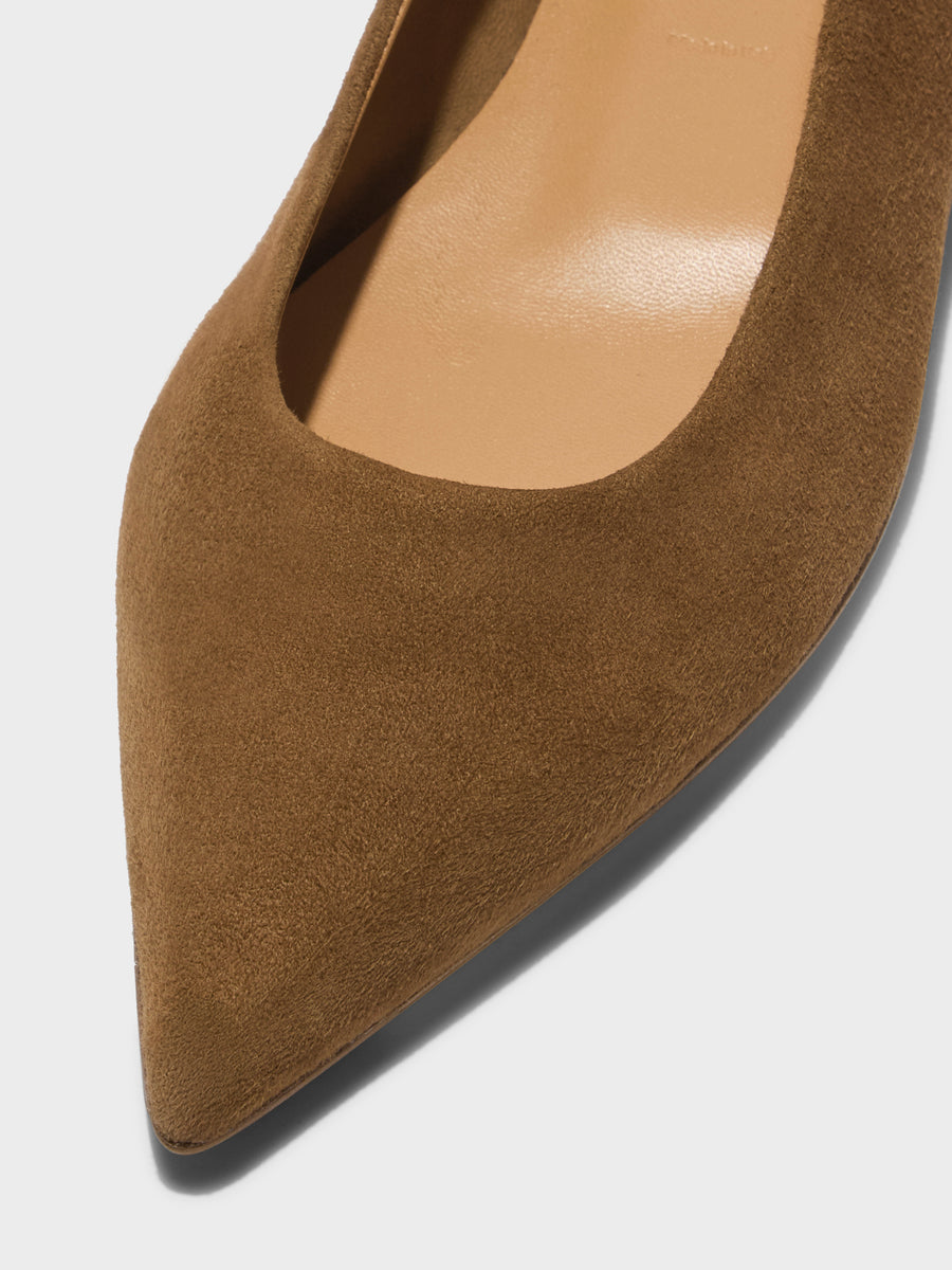 Cassy Pointed-Toe Suede Flats