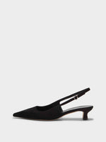 Catrina Suede Slingback Pumps - Image 1