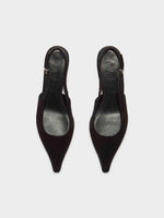 Catrina Suede Slingback Pumps - Image 5