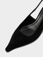 Catrina Suede Slingback Pumps - Image 3