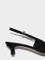 Catrina Suede Slingback Pumps - Image 4