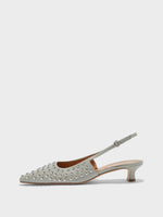 Catrina Studded Slingback Pumps - Image 1