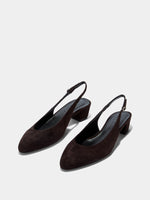 Celeste Suede Slingback Pumps - Image 3