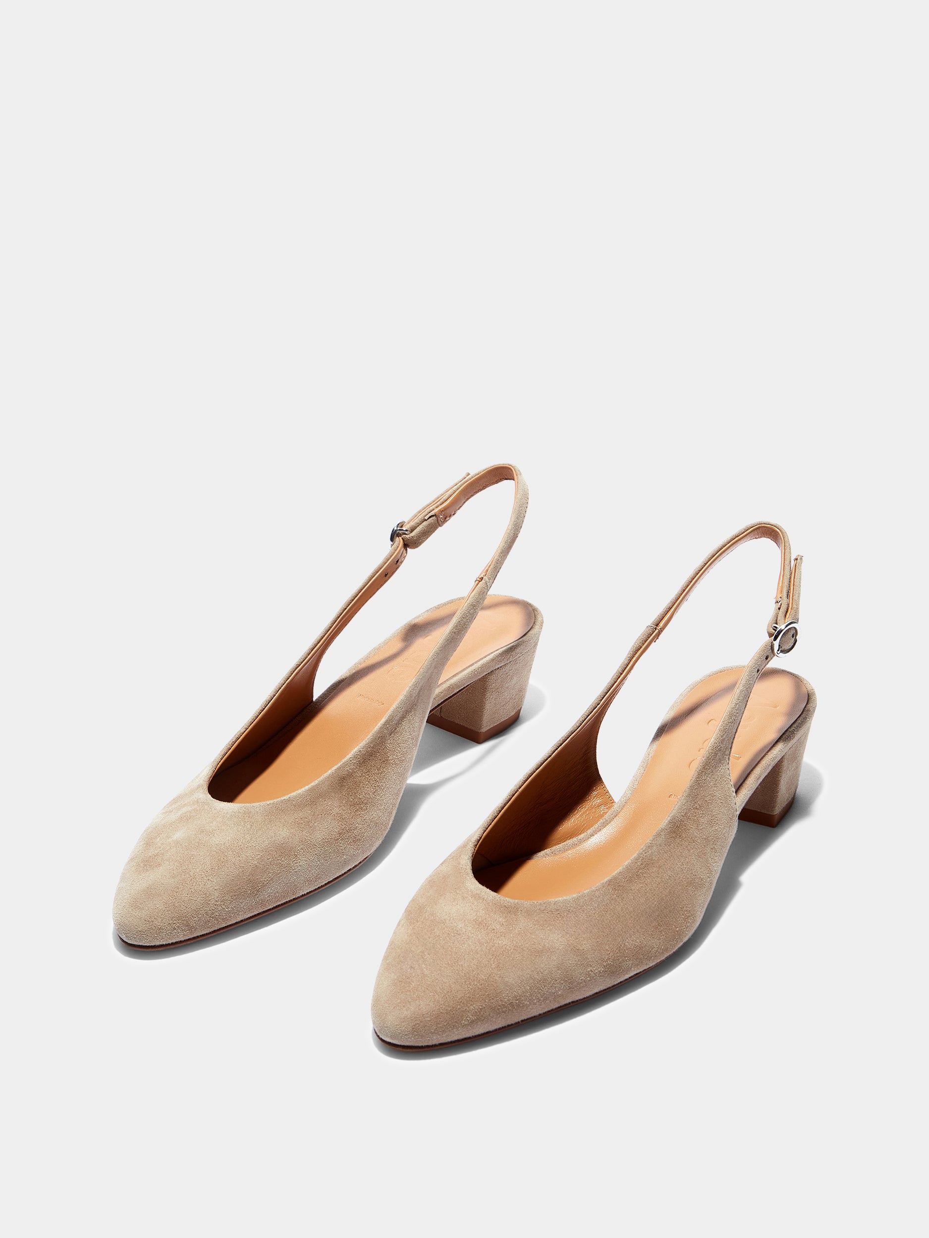 Celeste Suede Slingback Pumps - Image 3