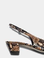 Celeste Snake Print Pumps - Image 4