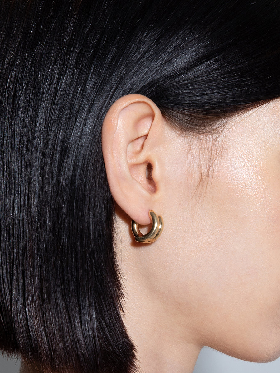 Clyde 18kt Gold-Plated Hoop Earrings