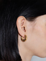 Cooper Medium 18kt Gold-Plated Hoop Earrings - Image 4