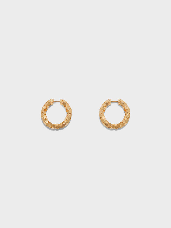 Cruz 18kt Gold-Plated Hoop Earrings