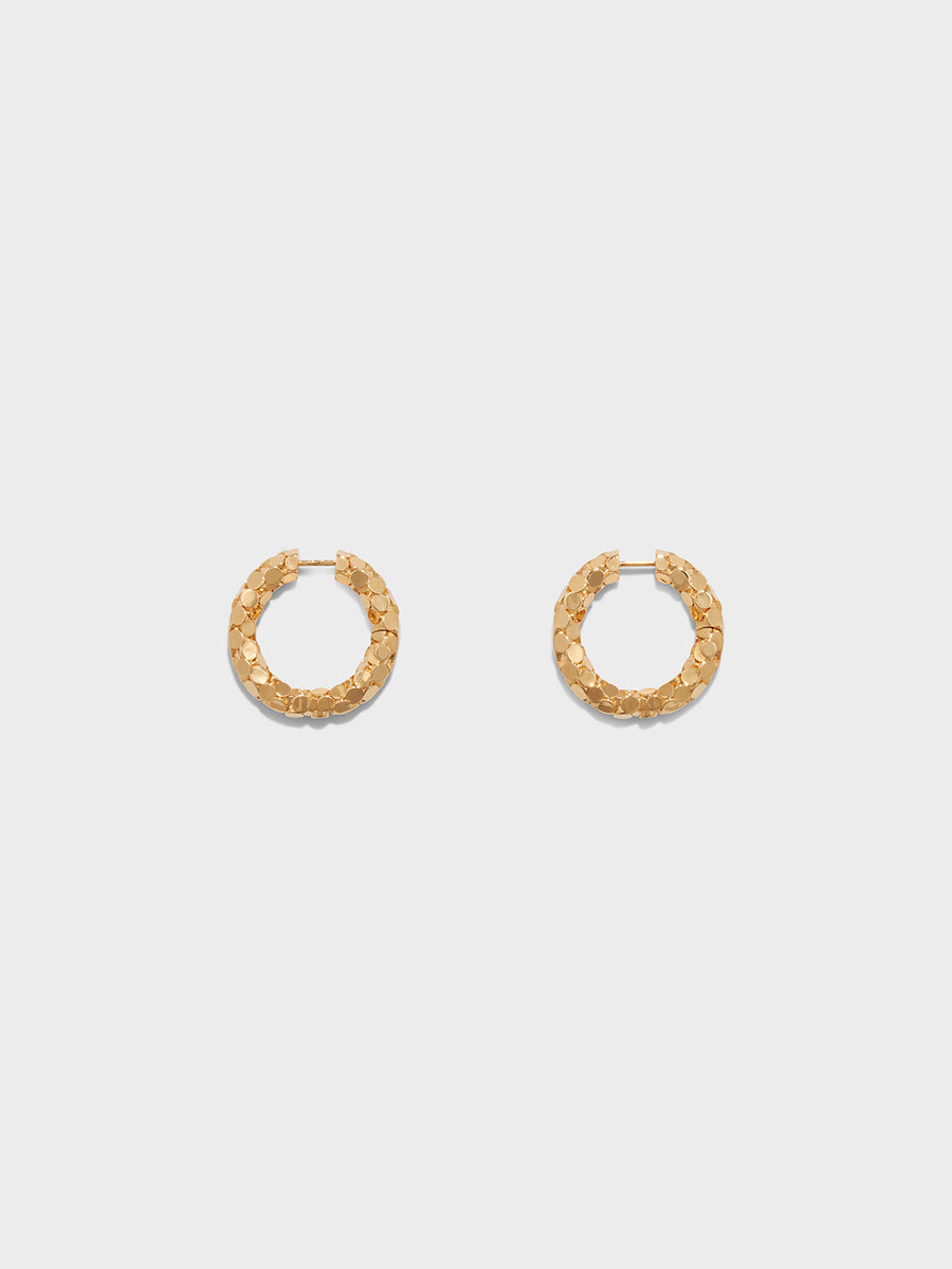 Cruz 18kt Gold-Plated Hoop Earrings