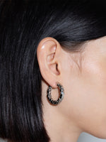 Cruz Palladium-Plated Hoop Earrings - Image 4