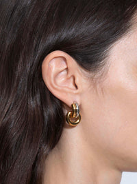 Cyrus Palladium-Plated Hoop Earrings