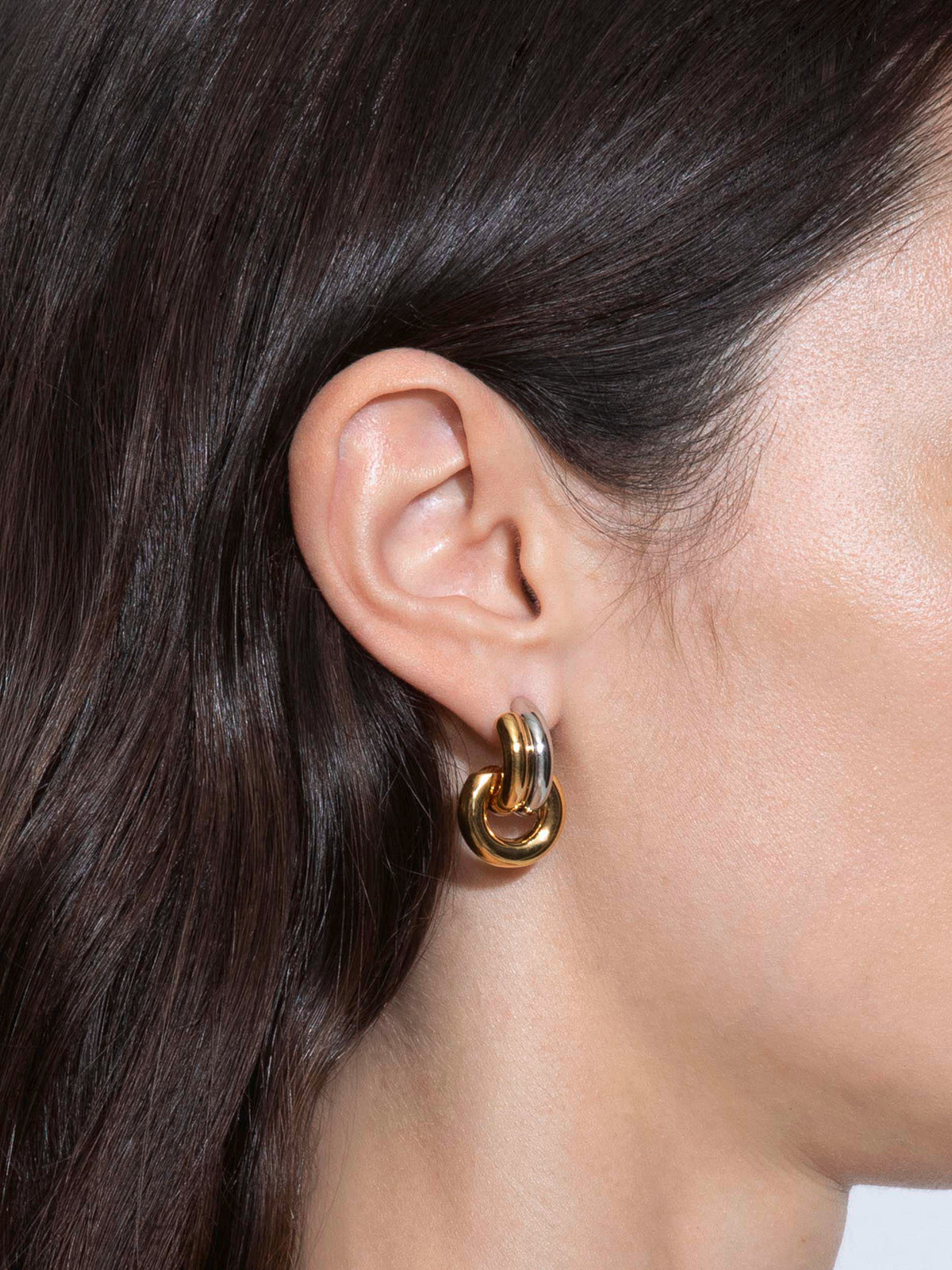 Cyrus Palladium-Plated Hoop Earrings