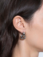Cyrus Palladium-Plated Hoop Earrings - Image 4