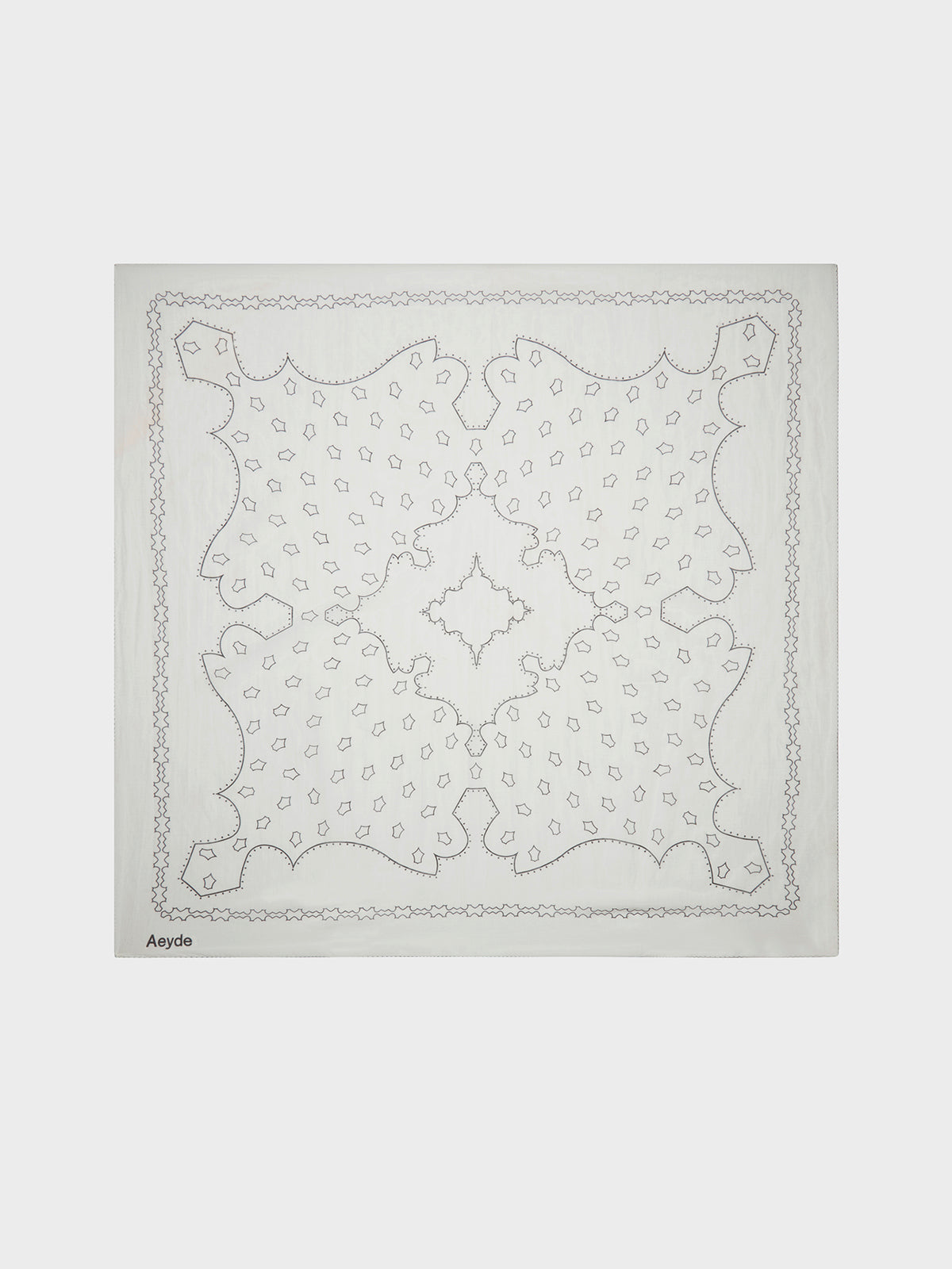 Aeyde | Dallas Printed Cotton and Silk Scarf Scarves for Women | Creamy Cotton/Silk | Luxury Materials | Handmade in Italy