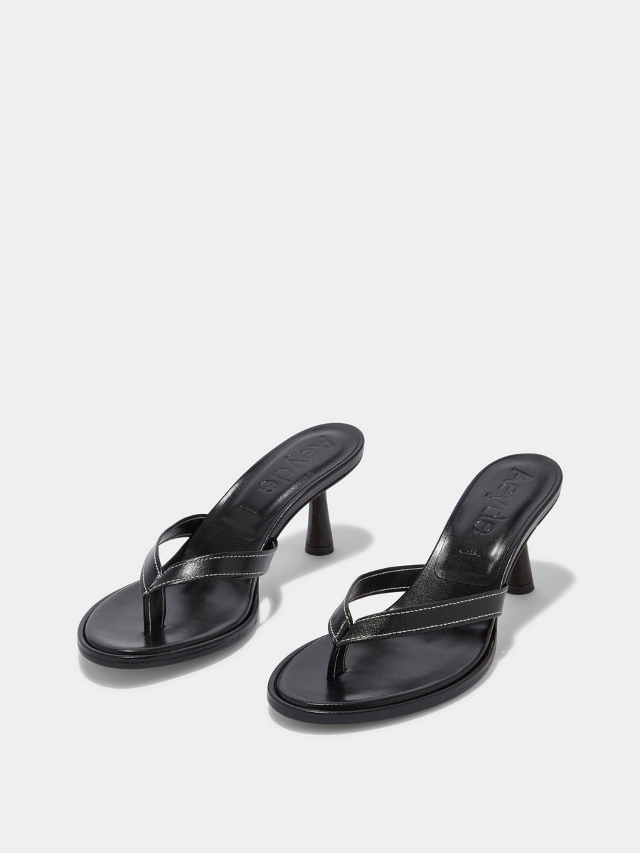 Daphne Leather Thong Sandals