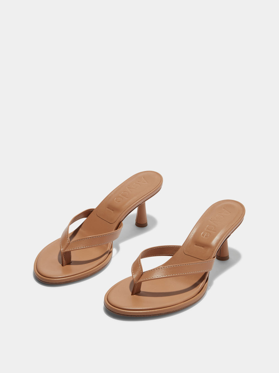 Daphne Leather Thong Sandals