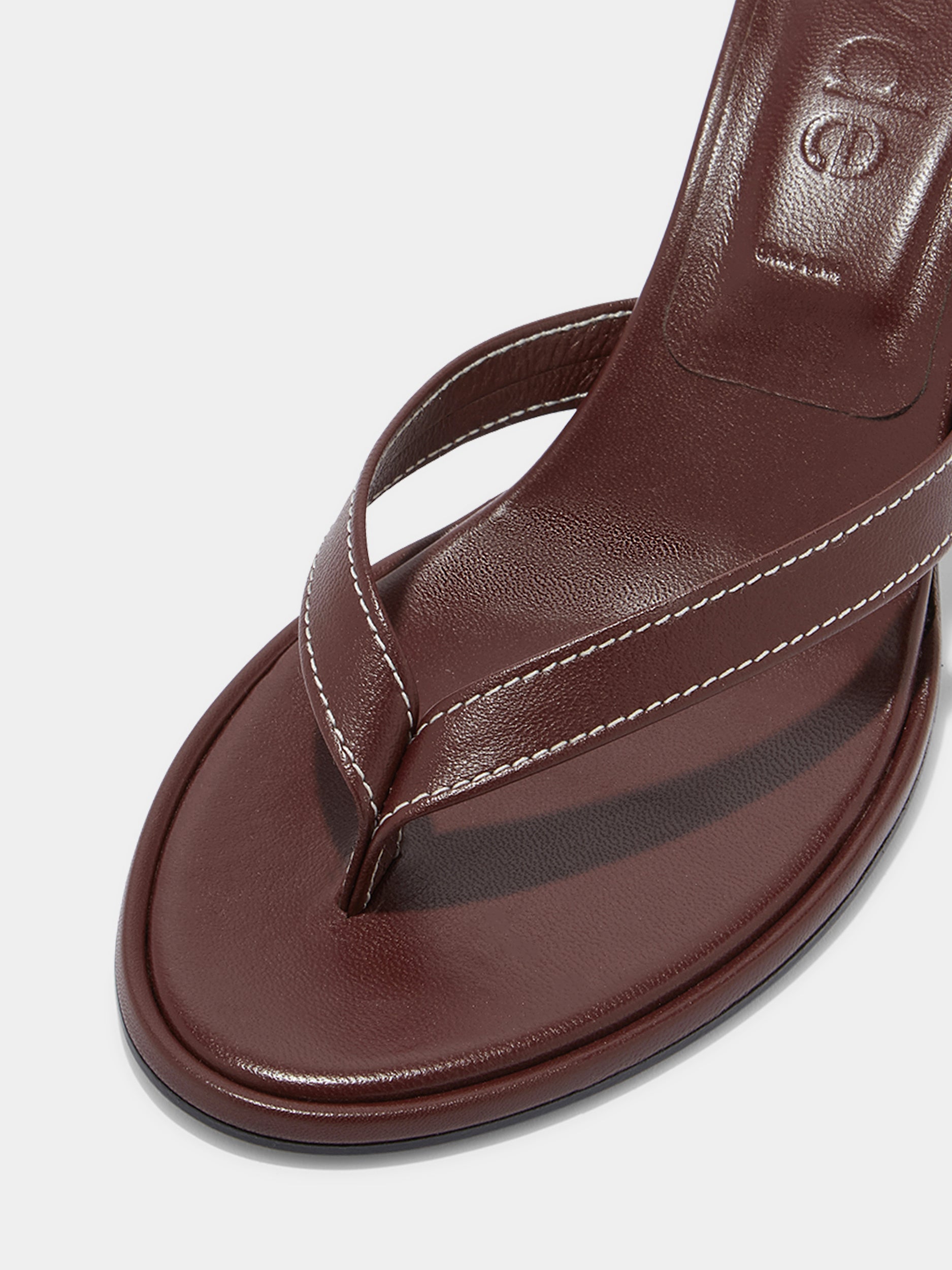 Daphne Leather Thong Sandals - Image 3