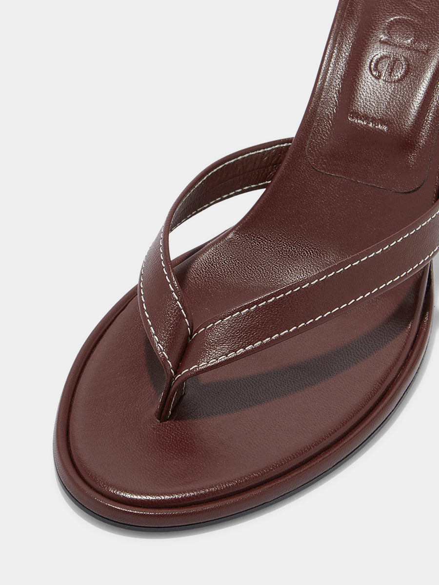 Daphne Leather Thong Sandals