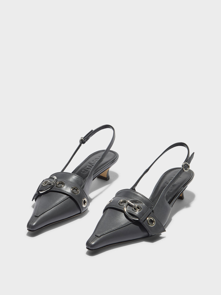 Davina Eyelet Slingback Pumps