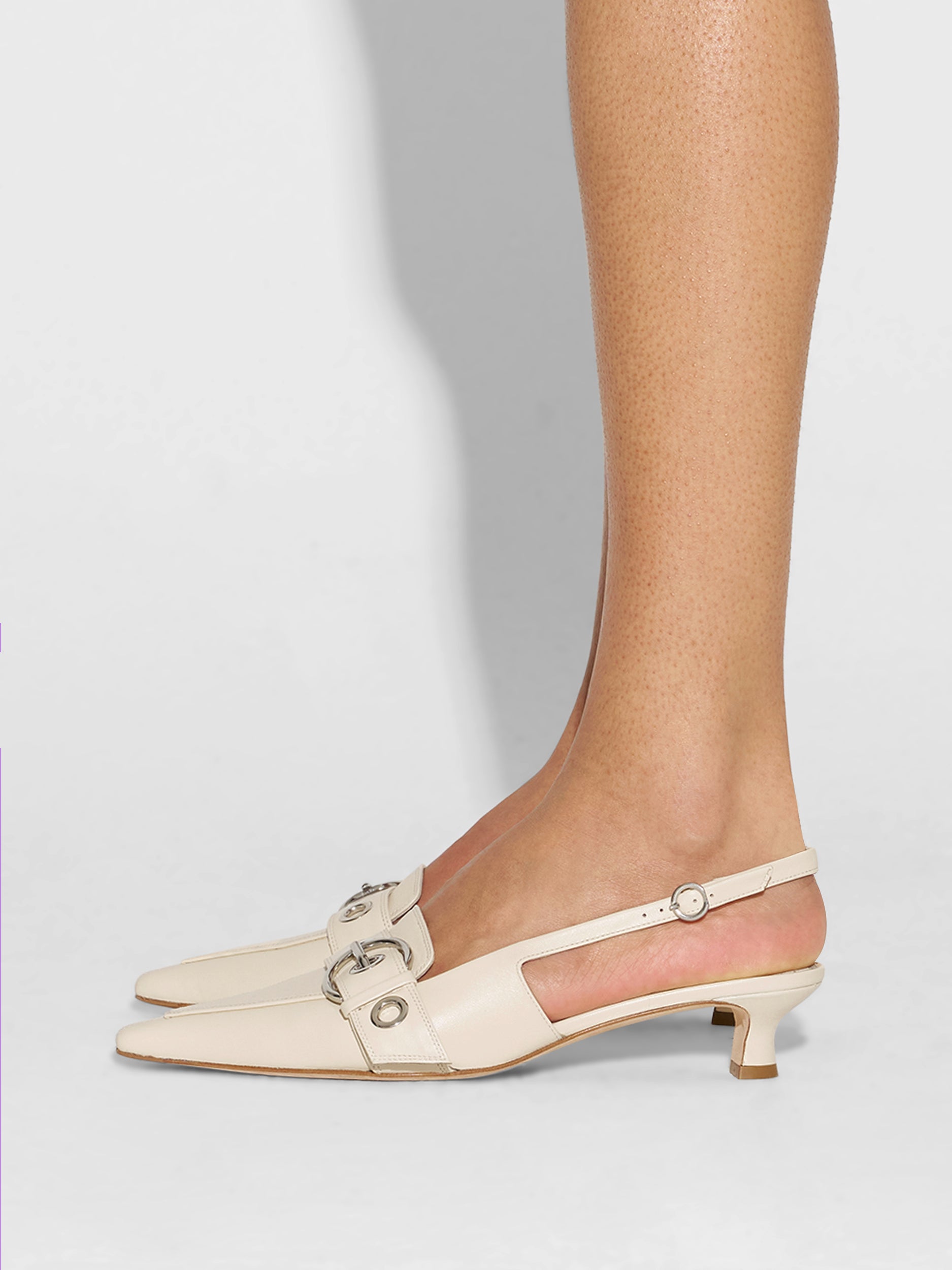 Davina Eyelet Slingback Pumps - Image 6