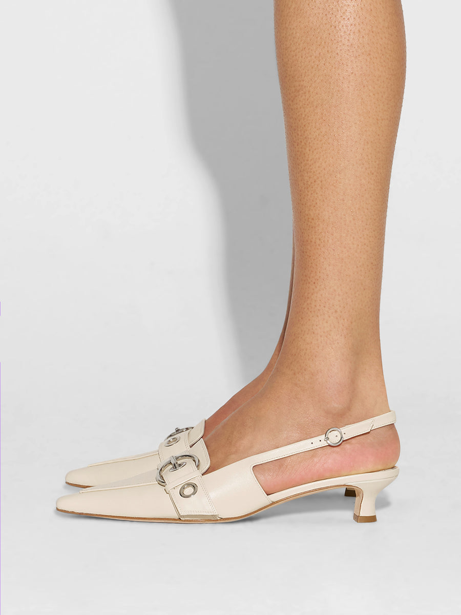 Davina Eyelet Slingback Pumps