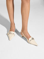 Davina Eyelet Slingback Pumps - Image 2