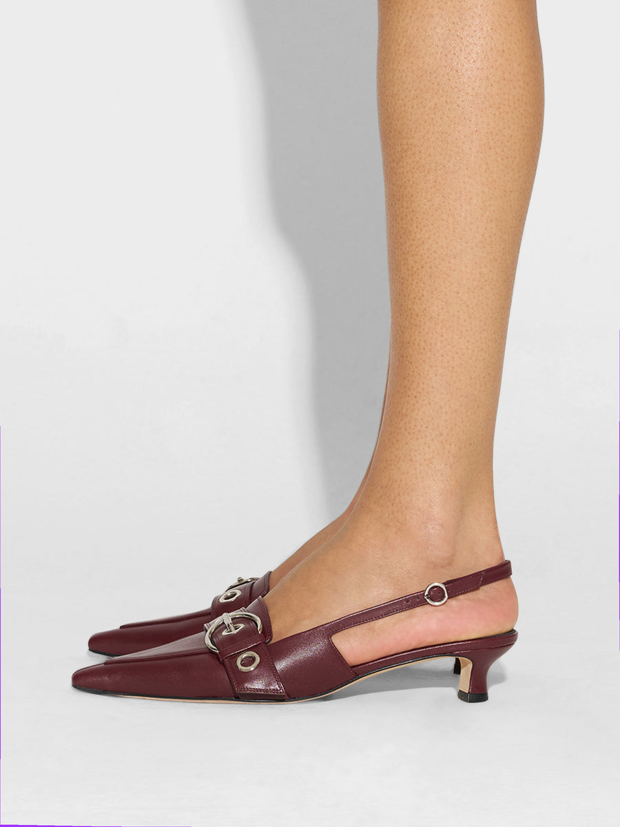 Davina Eyelet Slingback Pumps