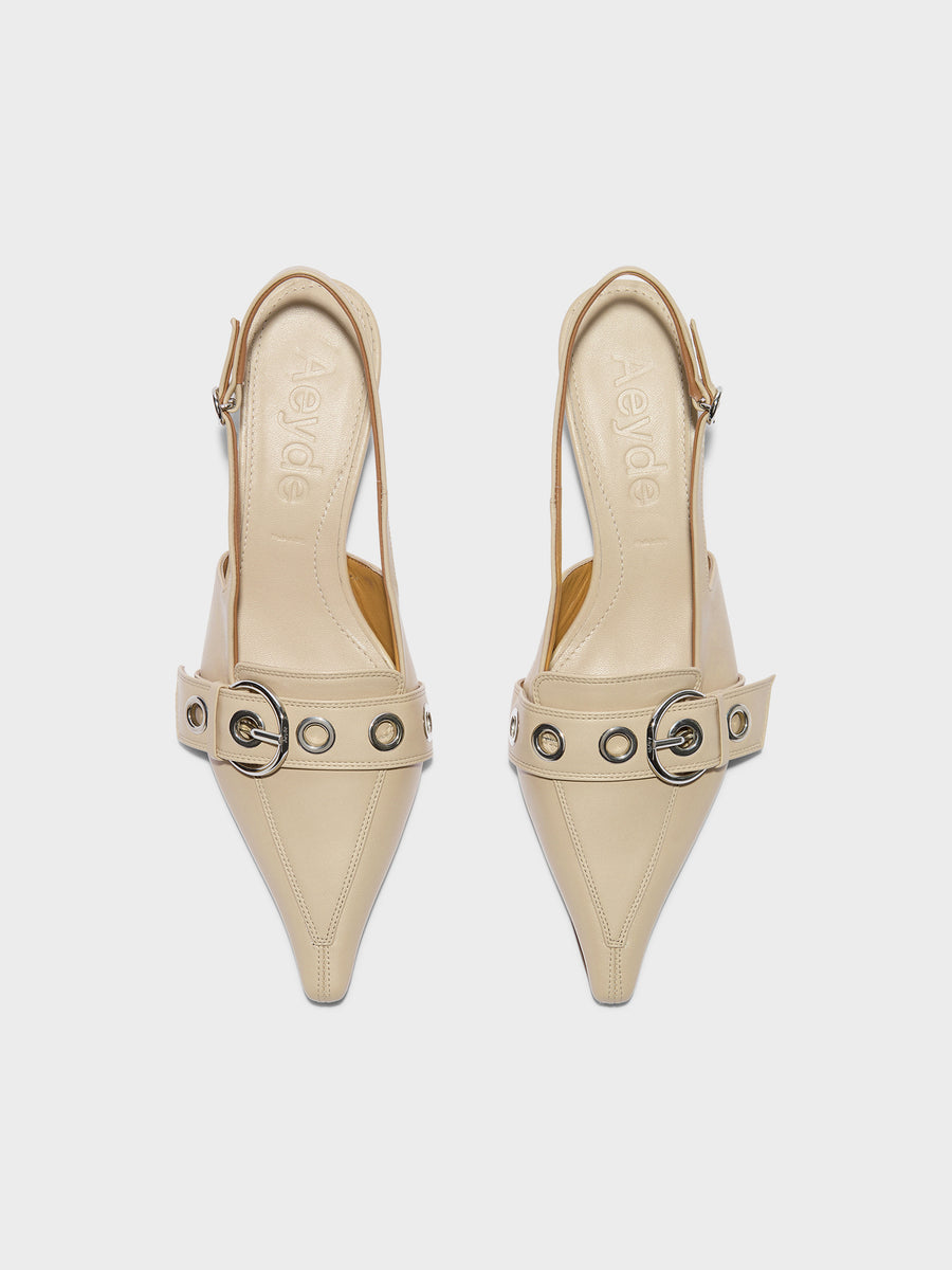 Davina Eyelet Slingback Pumps