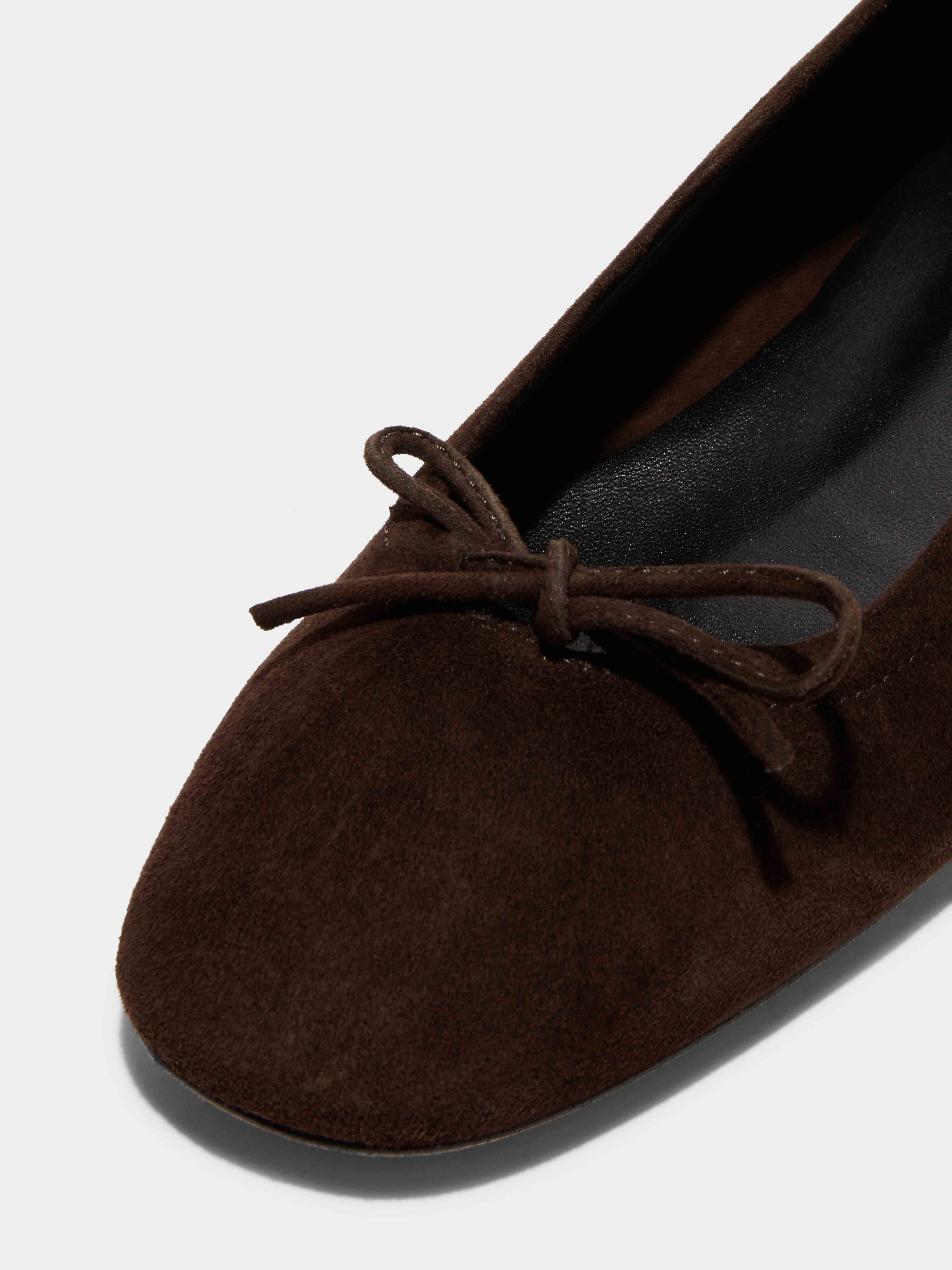 Delfina Suede Ballet Flats - Image 3
