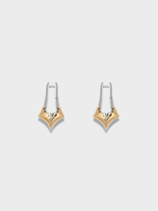 Delilah Palladium and 18kt Gold-Plated Earrings