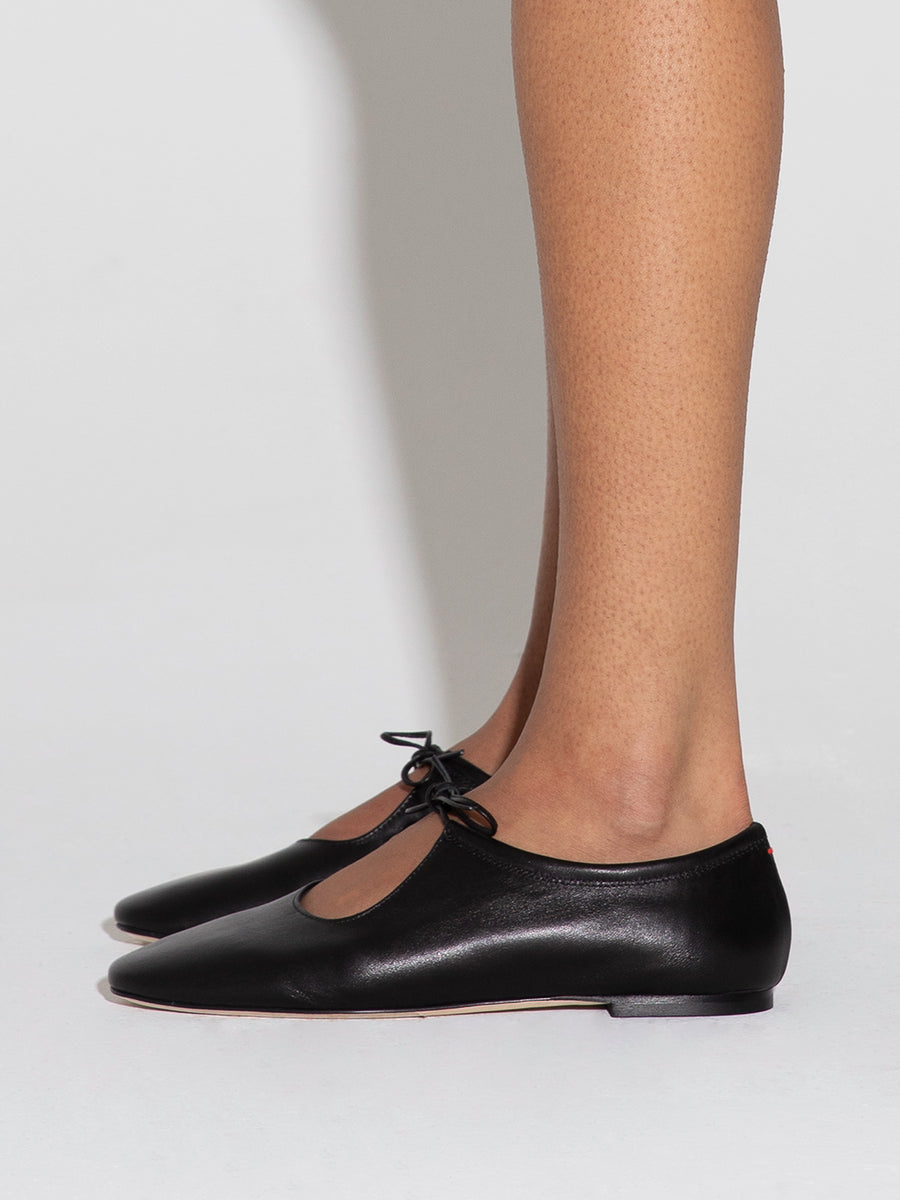 Della Leather Ballet Flats