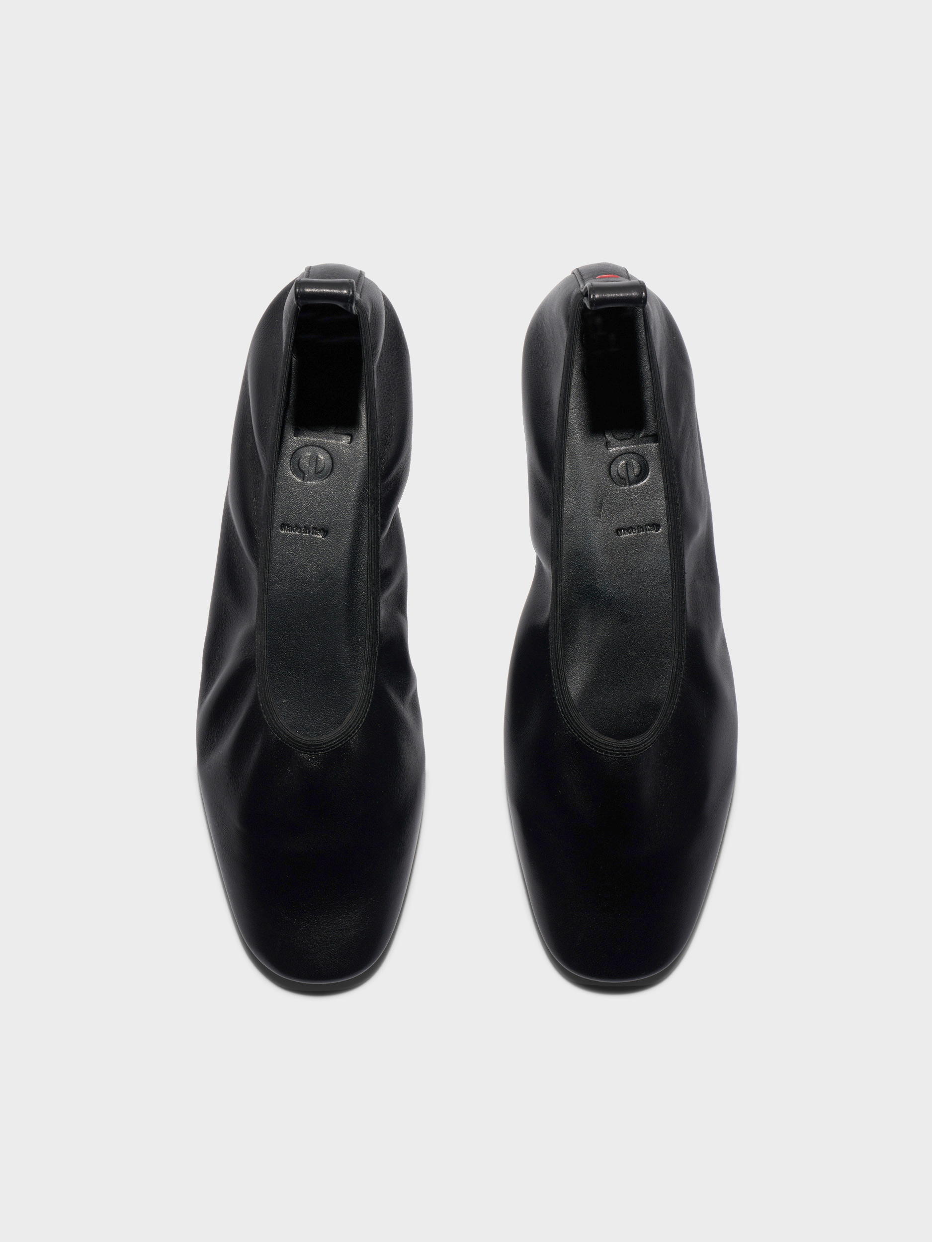 Aeyde | Dex Leather Flats Leather Flats for Women | Black Nappa | Round Toe | Flat Heel | Front View