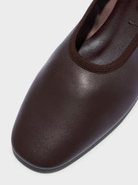 Dex Leather Flats