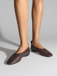 Dex Leather Flats
