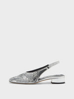Dua Laminated Leather Slingback - Image 1