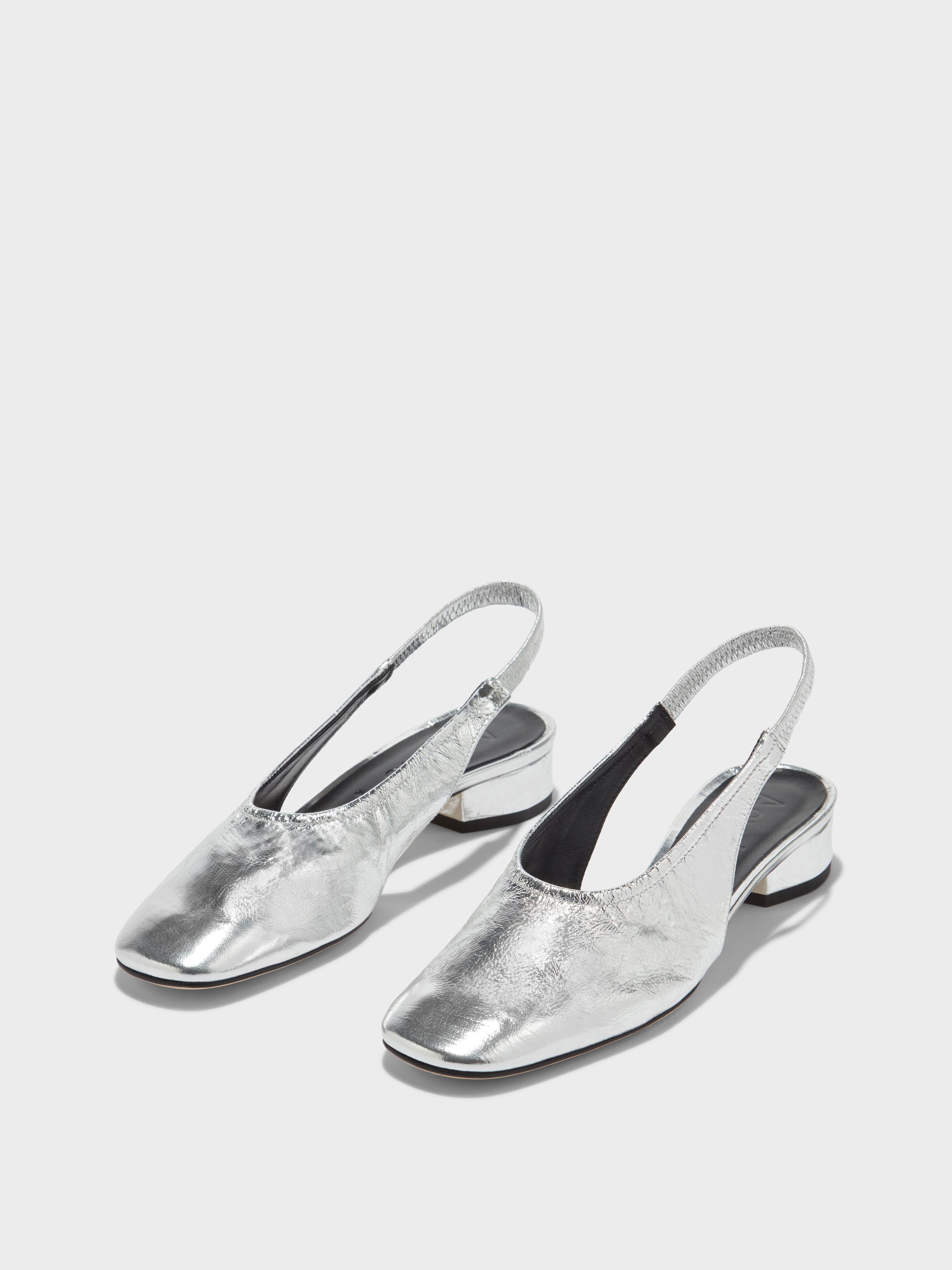 Dua Laminated Leather Slingback - Image 2