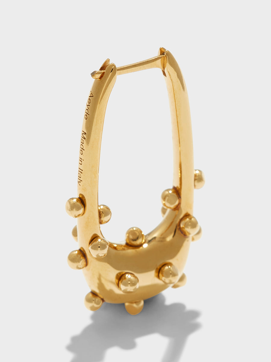 Elias 18kt Gold-Plated Hoop Earrings