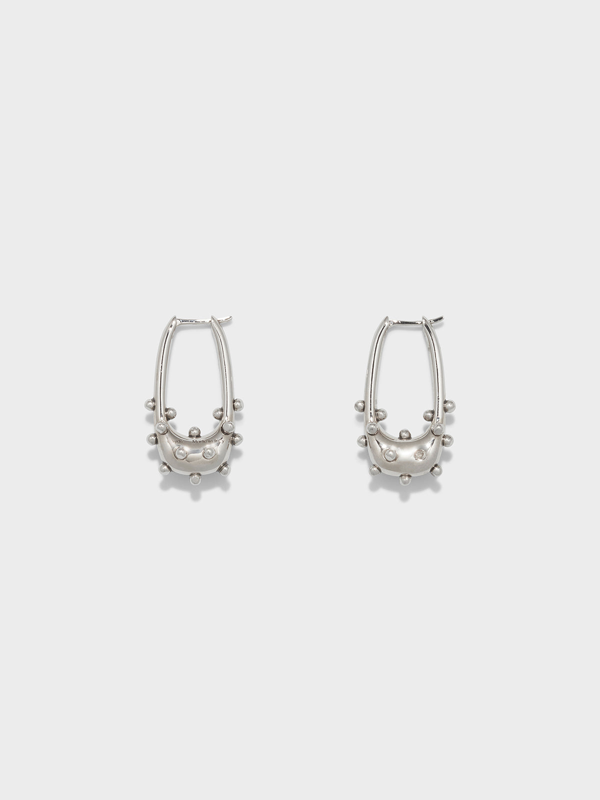 Elias Palladium-Plated Hoop Earrings - Image 1