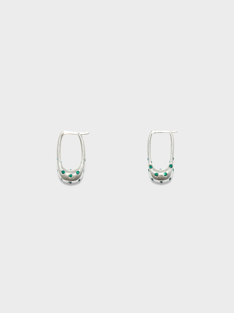 Aeyde | Elijah Crystal and Palladium-Plated Hoop Earrings for Women | Luxury Materials | Handmade in Italy | How to Style