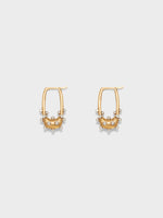 Elijah 18kt Gold and Palladium-Plated Hoop Earrings - Image 1