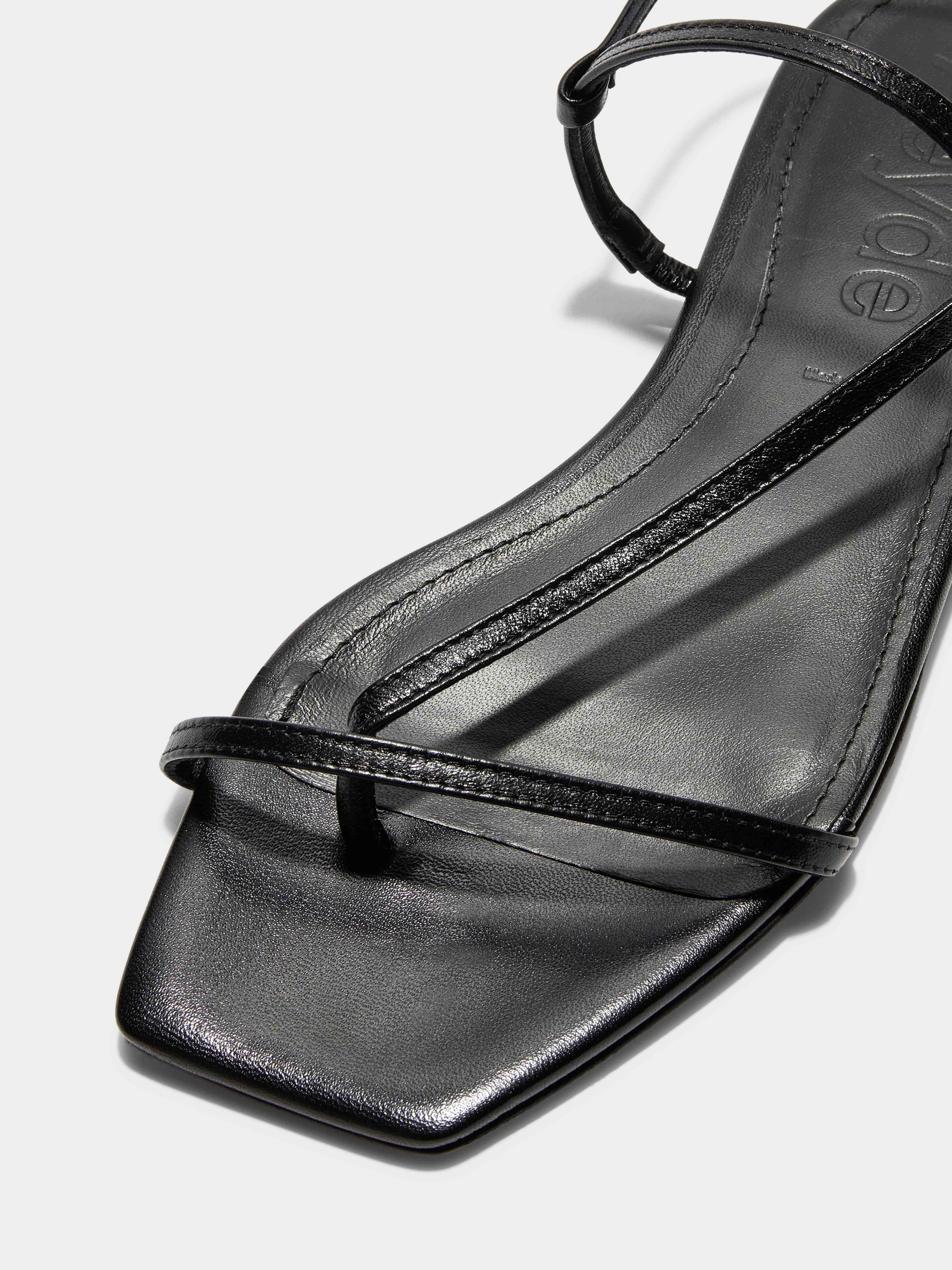 Ella Leather Toe-Post Sandals - Image 4