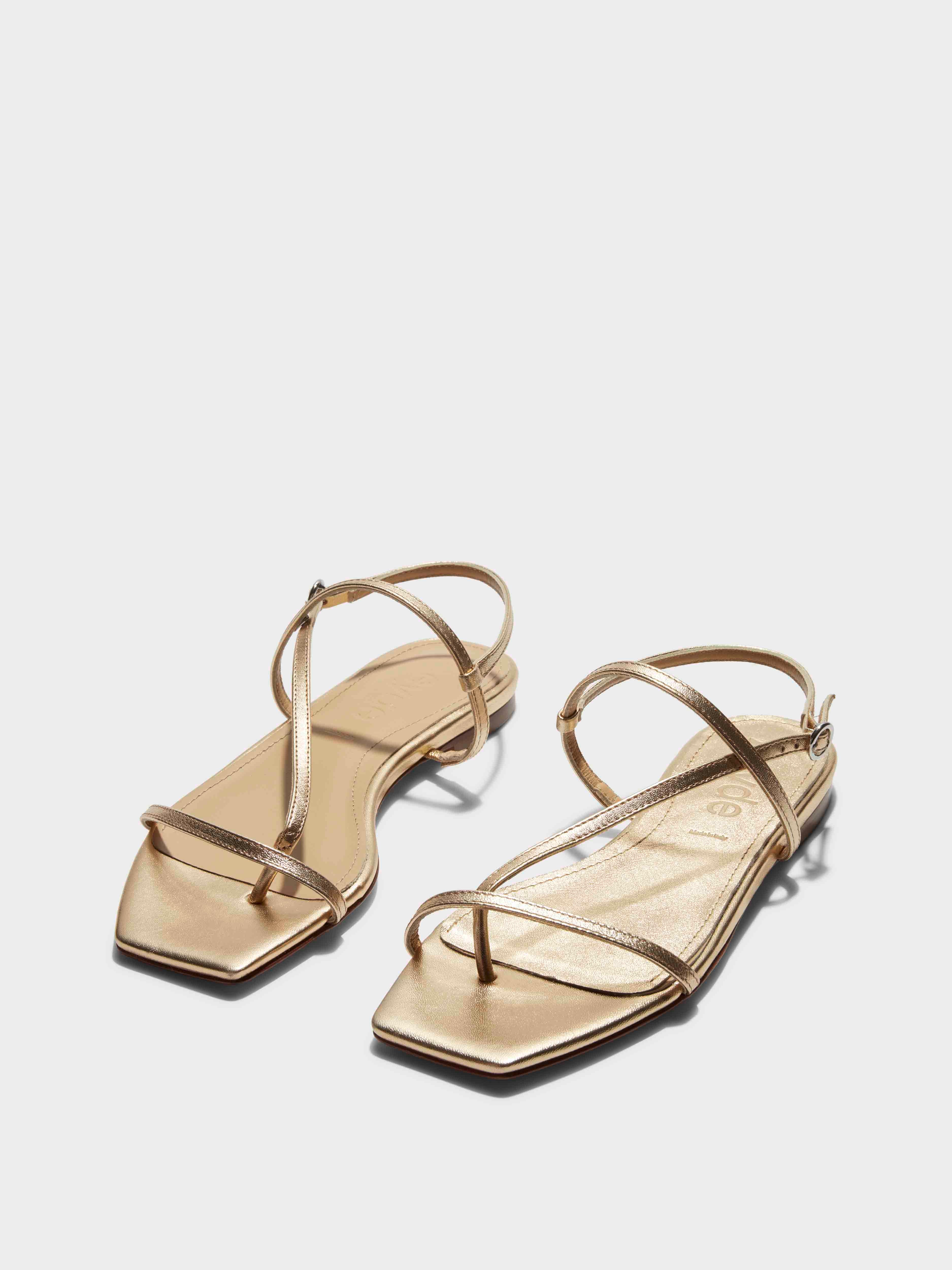 Ella Leather Toe-Post Sandals - Image 2