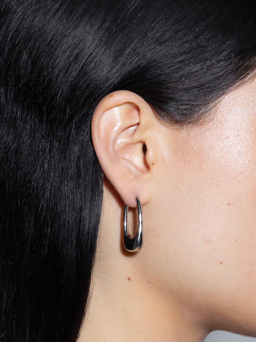 Ellis Palladium-Plated Hoop Earrings