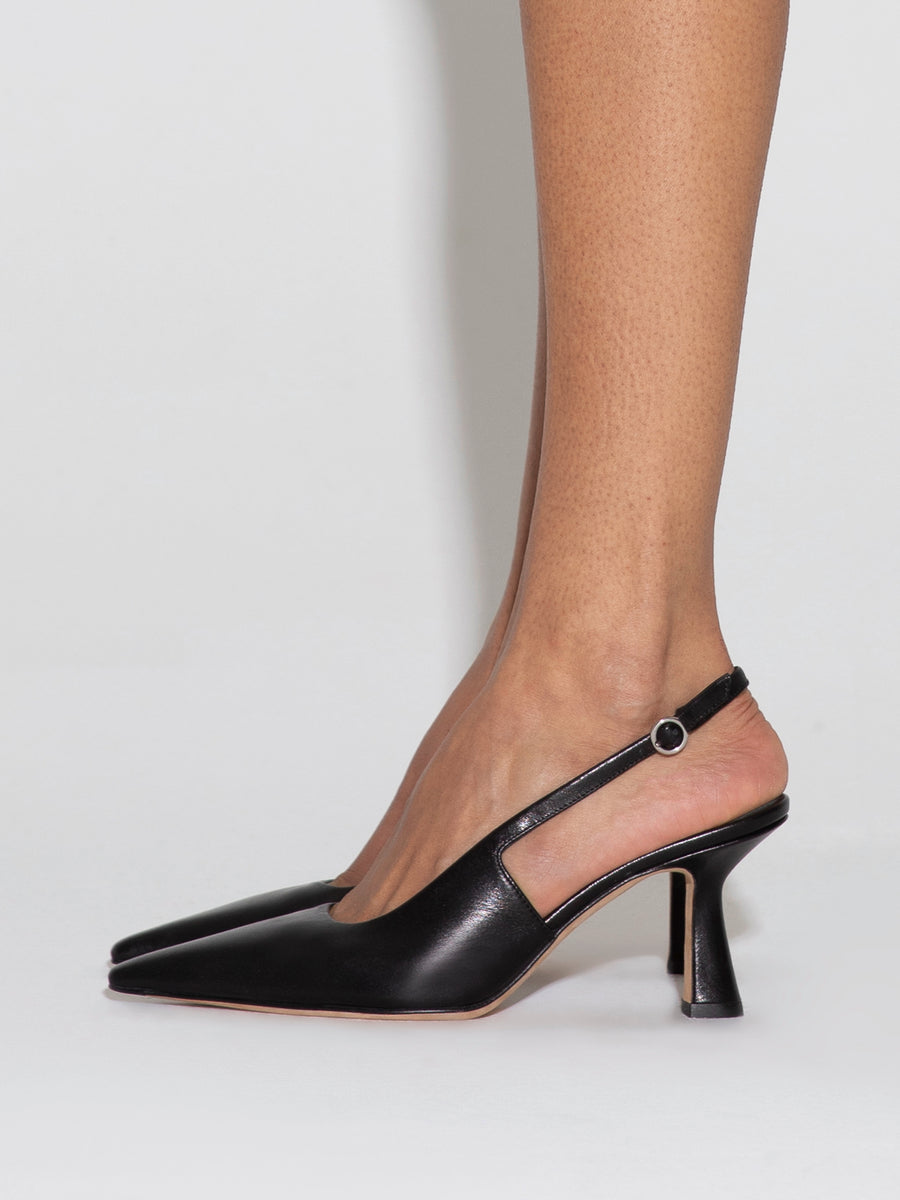 Fernanda Leather Slingback Pumps