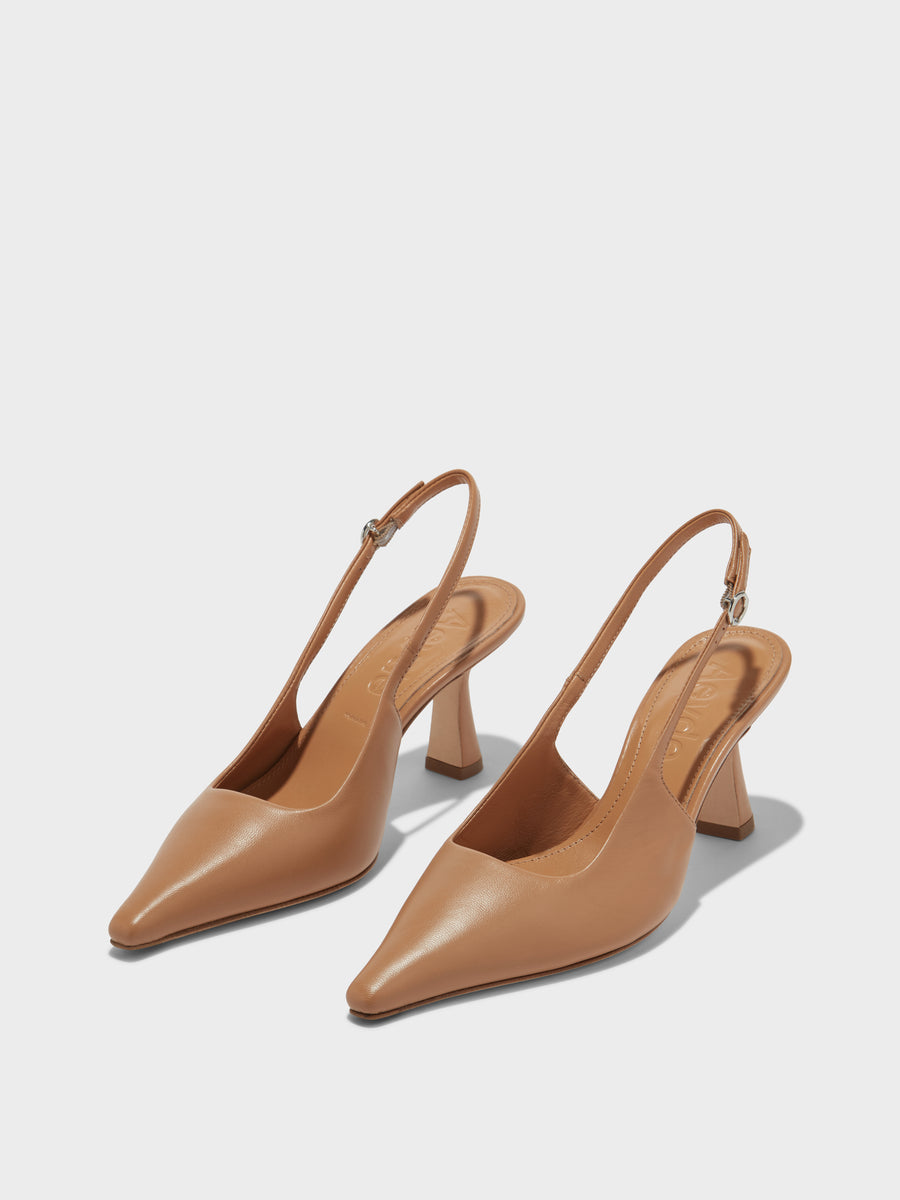 Fernanda Leather Slingback Pumps