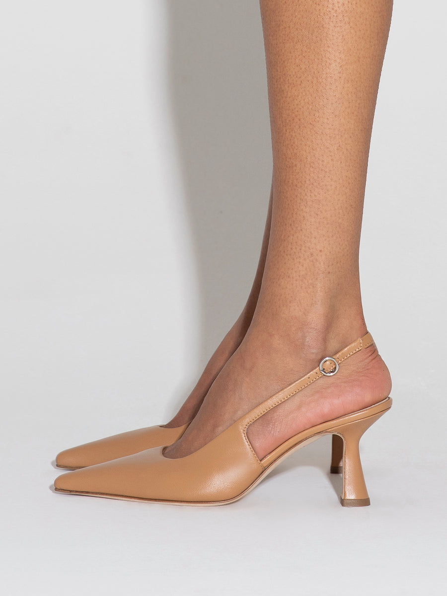 Fernanda Leather Slingback Pumps